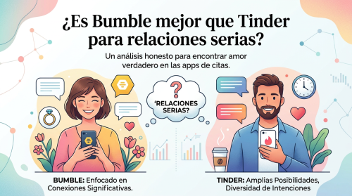 ¿Es Bumble mejor que Tinder para relaciones serias?