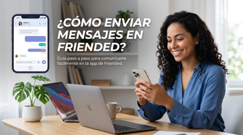 ¿Cómo enviar mensajes en Friended?