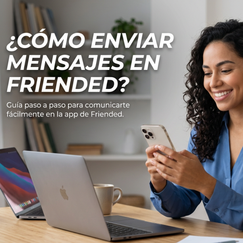 ¿Cómo enviar mensajes en Friended?
